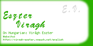 eszter viragh business card