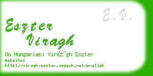 eszter viragh business card